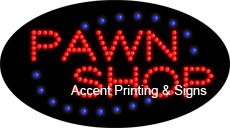 Flashing & Animated LED Sign for Pawn Shops - High Impact, Energy Efficient Display for Storefront Advertising & Business Promotion