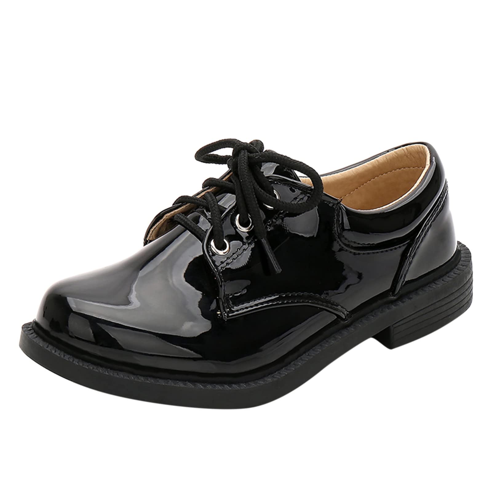 OIEU Baby Girl & Boys Leather Shoes - Fashion Summer & Autumn Boots with Thick Sole for School & Dress | Perfect for Toddlers, Kids & Students