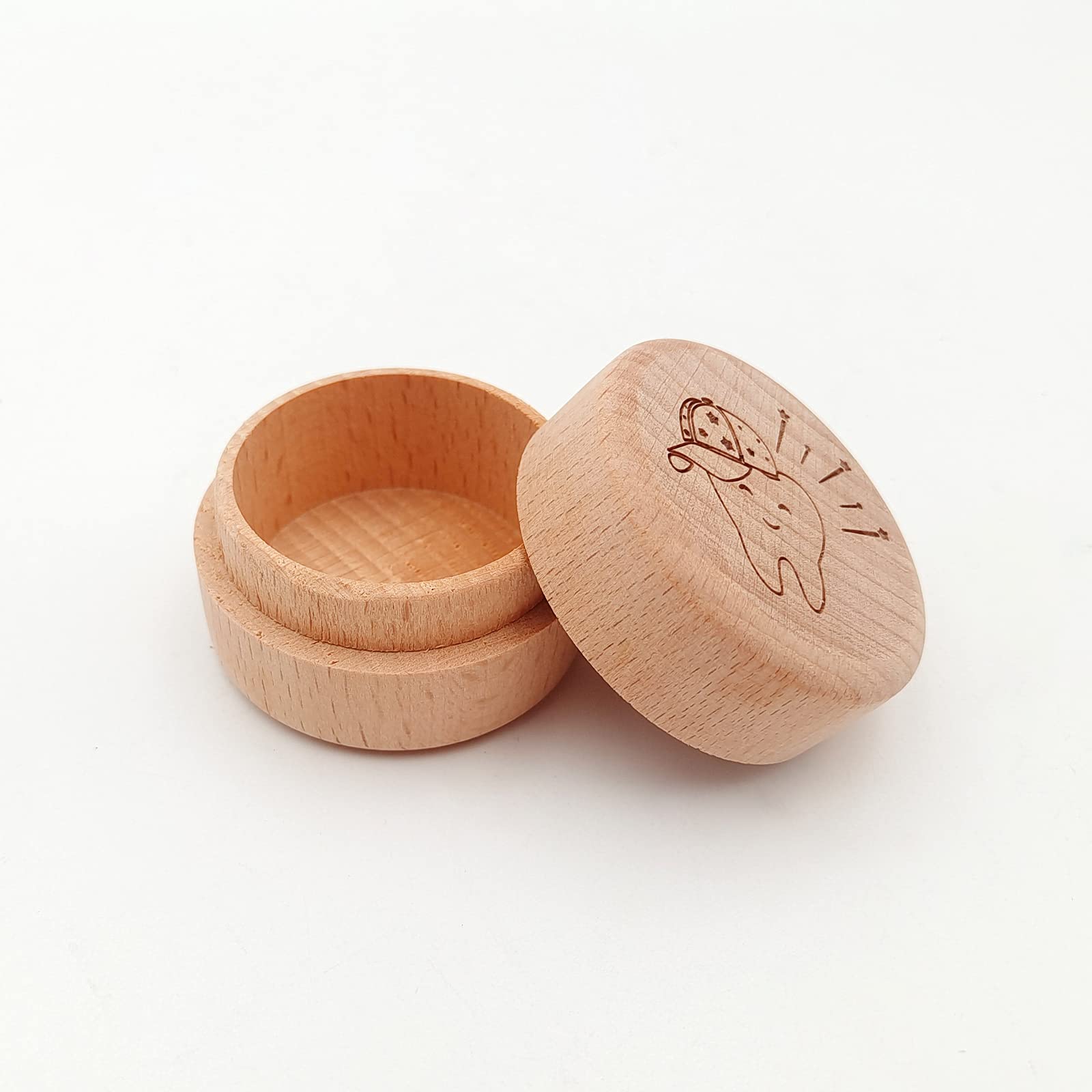 Wooden Tooth Fairy Box for Boys and Girls - Baby Teeth Keepsake Holder & Organizer | Perfect for Lost Teeth Storage, Baby Showers, Birthday Gifts & Creating Magical Childhood Memories