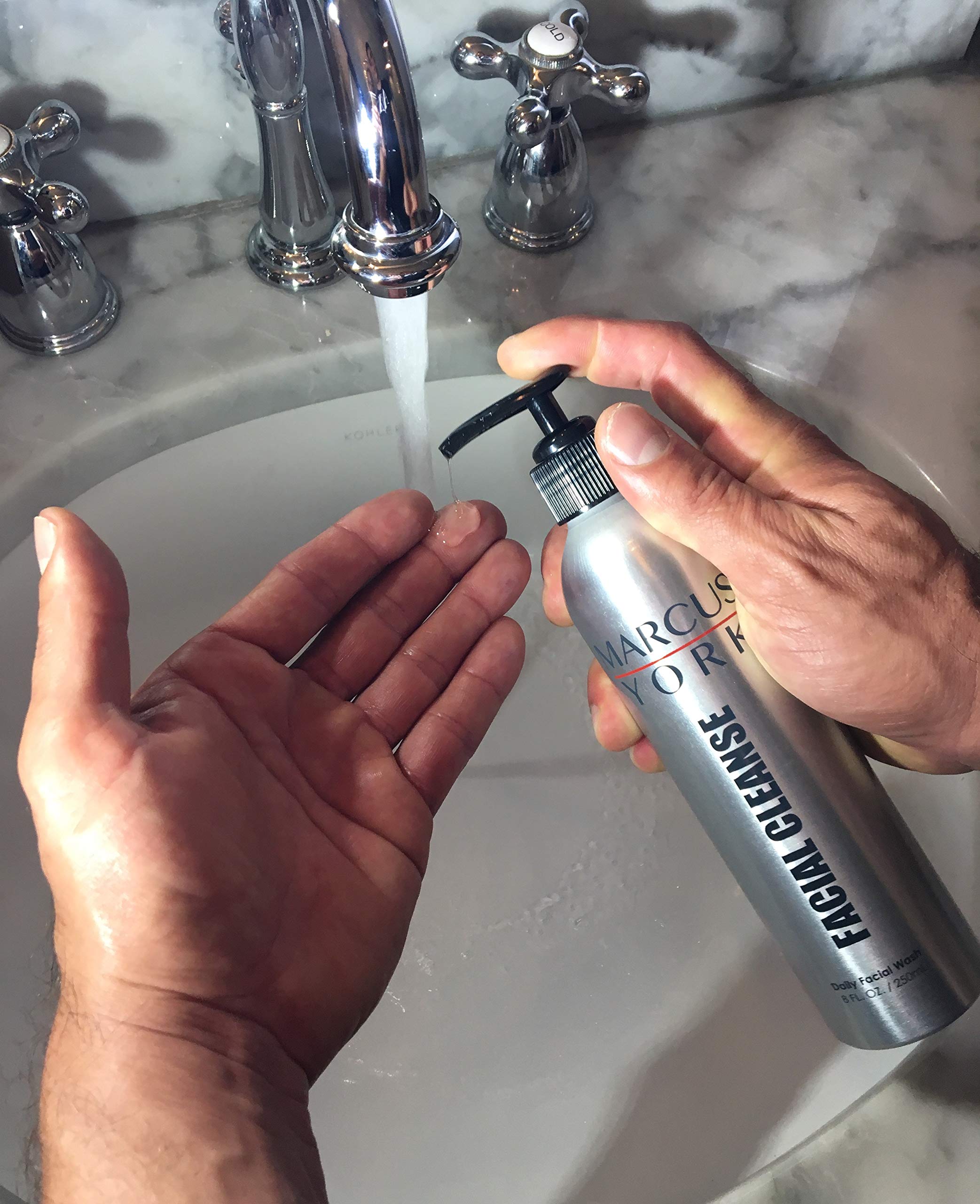 Best All Natural Men's Face Wash & Facial Cleanser - 8 oz for Daily Skincare Routine | Gentle Cleansing for Oily, Dry & Sensitive Skin | Perfect for Morning & Night Use