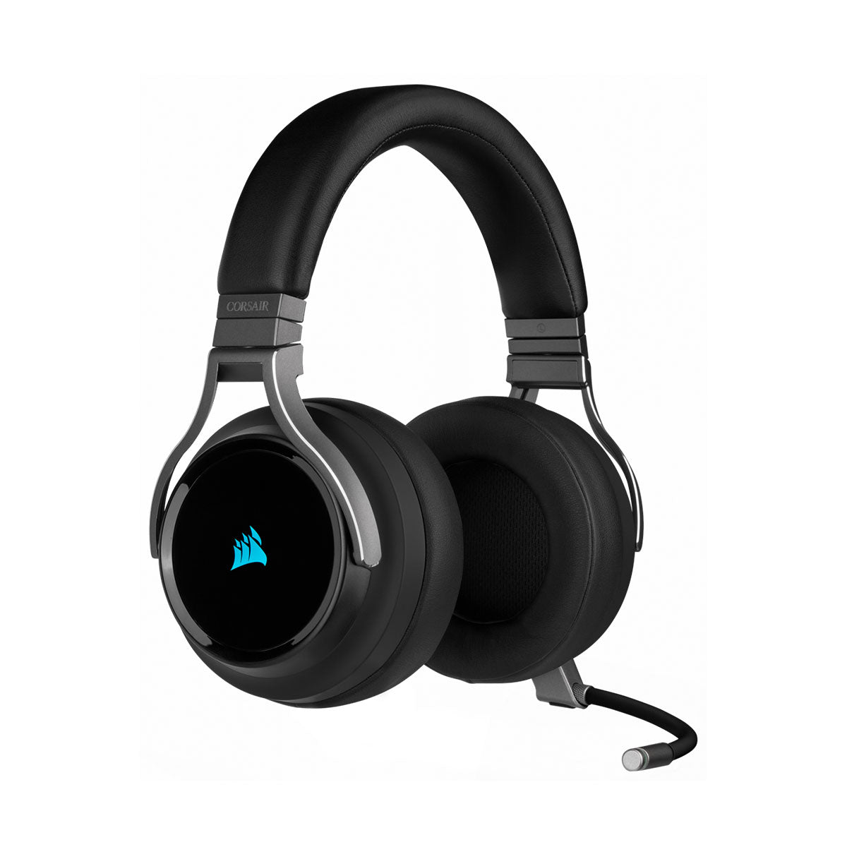 Corsair VIRTUOSO RGB Wireless Hi-Fi Gaming Headset with 7.1 Surround Sound - Premium Noise Cancelling Mic for PC, PS5, Xbox - Black - Perfect for Competitive Gaming & Streaming