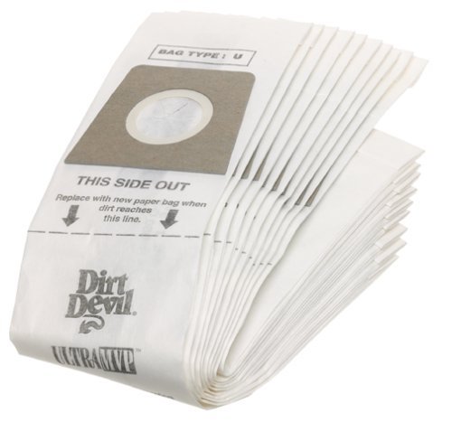 Dirt Devil Genuine Royal Type D Vacuum Bags (20-Pack) - 3670148001 - Premium Replacement Bags for Dirt Devil Vacuums - Ideal for Home Cleaning, Pet Hair, and Allergen Control
