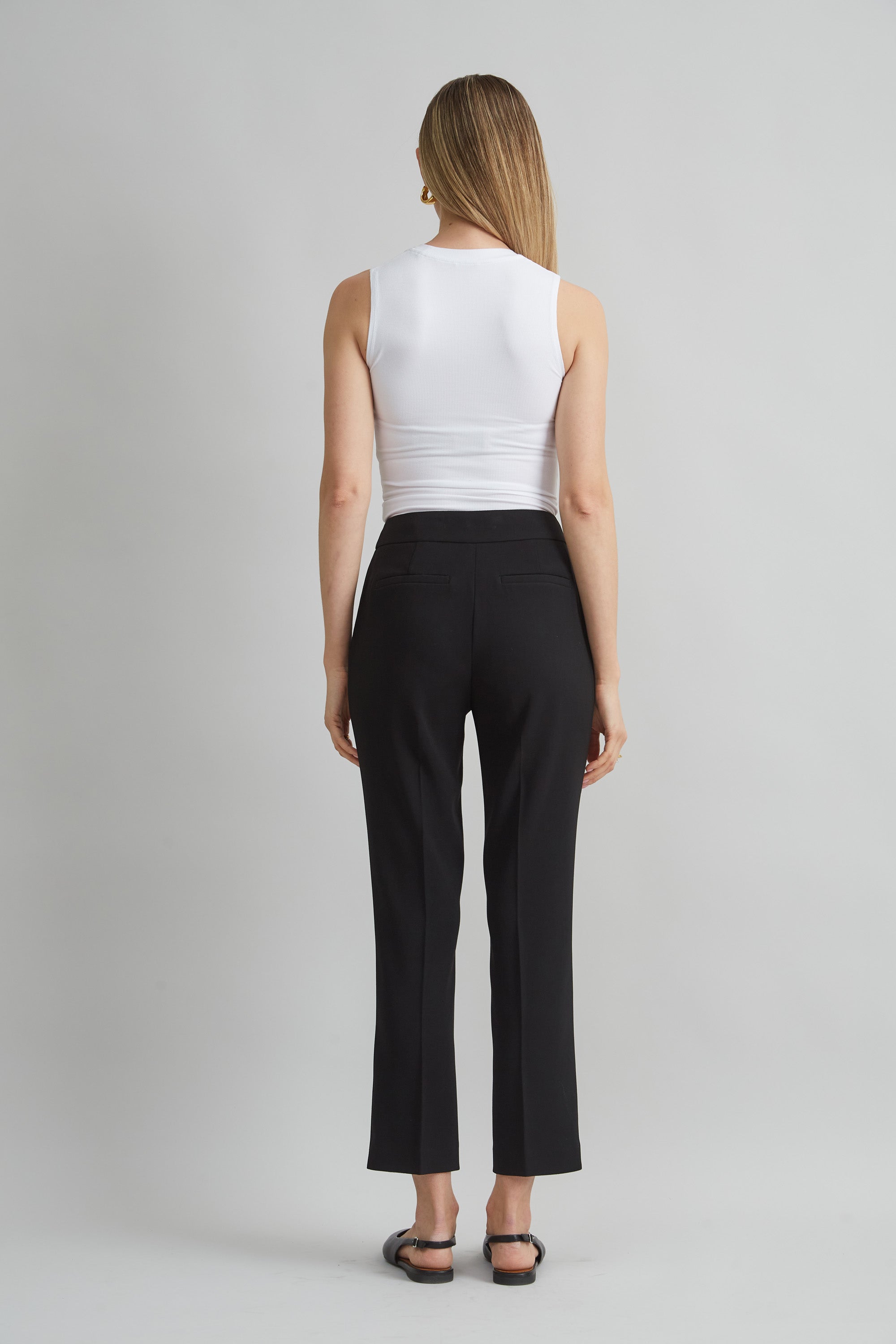 Micro Flare Crepe Pants for Women - Stretchy High Waist Wide Leg Trousers | Office Wear, Casual Outfits & Travel Essentials