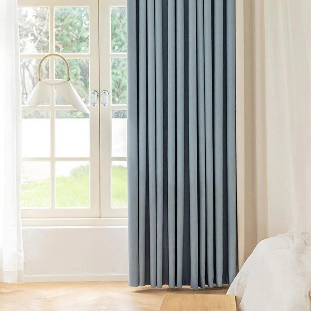 Alina Color Blocking Blackout Soundproof Thermal Custom Curtains - Noise Reducing & Energy Saving Window Treatments for Bedroom, Living Room & Office