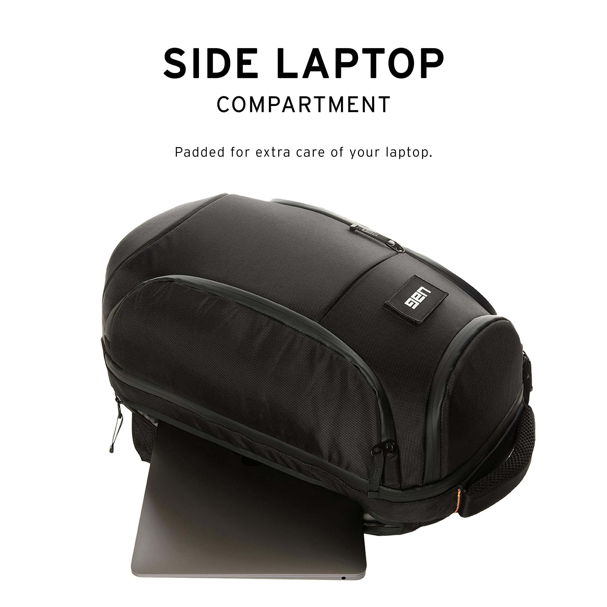 URBAN ARMOR GEAR UAG 18L Lightweight Weatherproof Laptop Backpack - Durable 13-Inch Computer Bag with Padded Protection (Standard Issue Black) - Perfect for Work, Travel & Outdoor Adventures