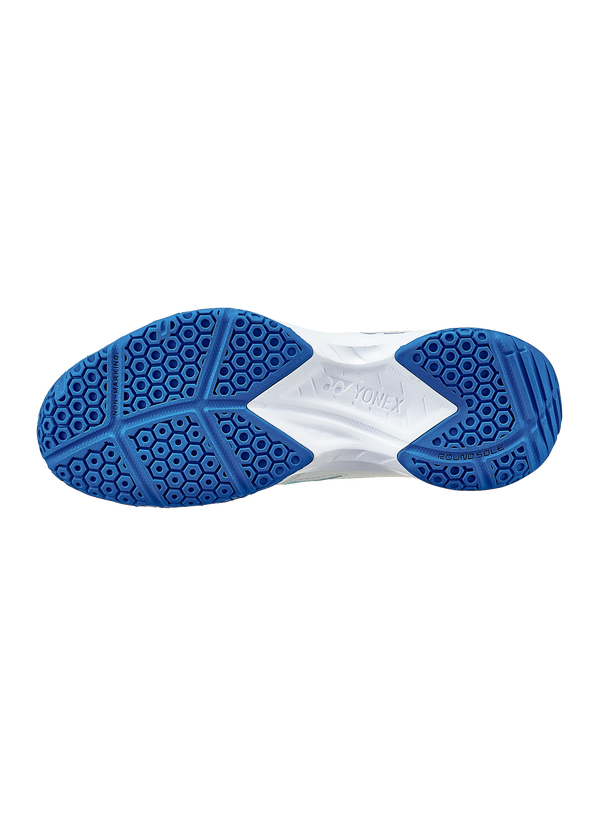 Yonex Power Cushion 37 Badminton Shoes for Men & Women - White/Blue - Lightweight Comfort & Shock Absorption - Perfect for Indoor Court Sports & Training