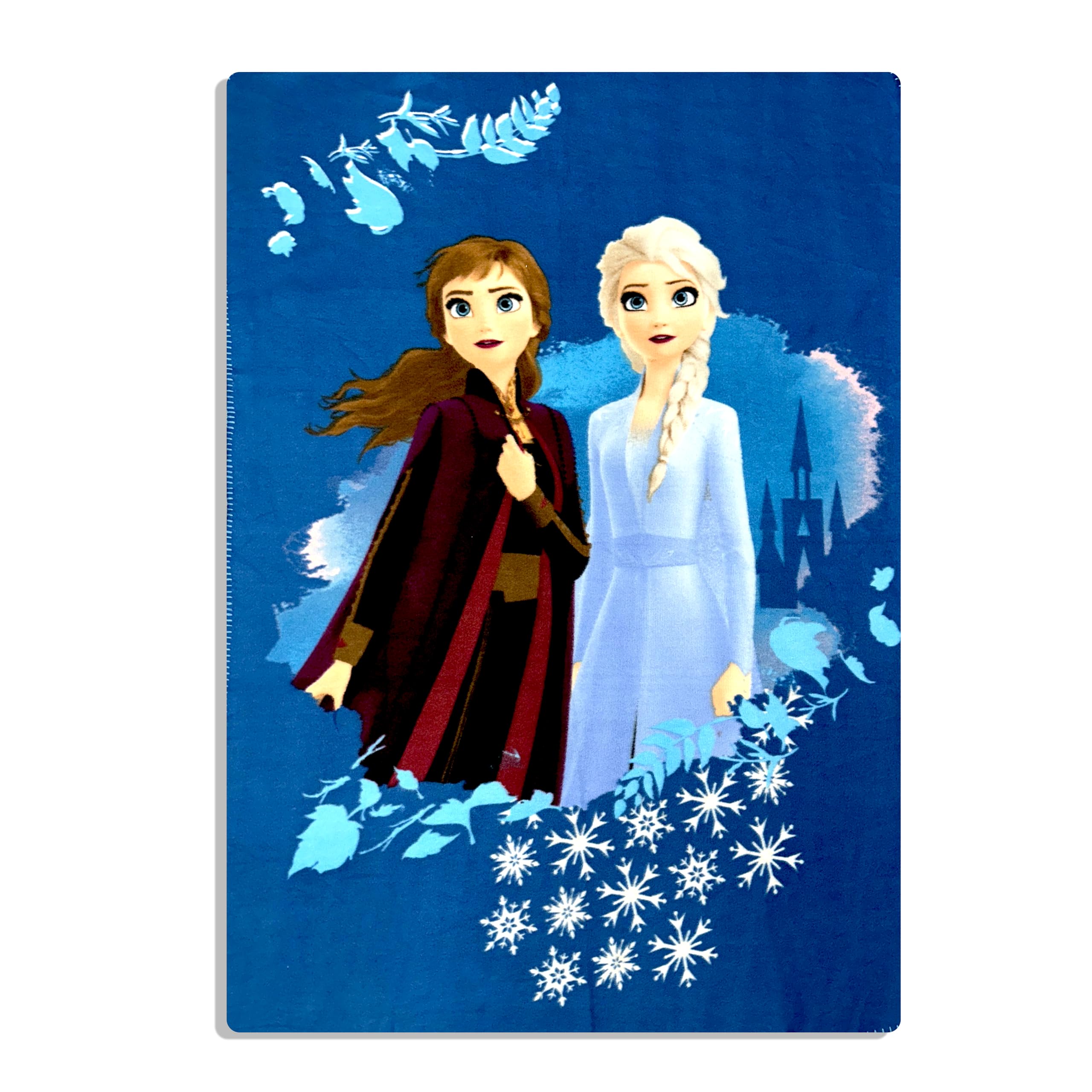 Disney Frozen Princess Anna & Elsa Fleece Throw Blanket 40