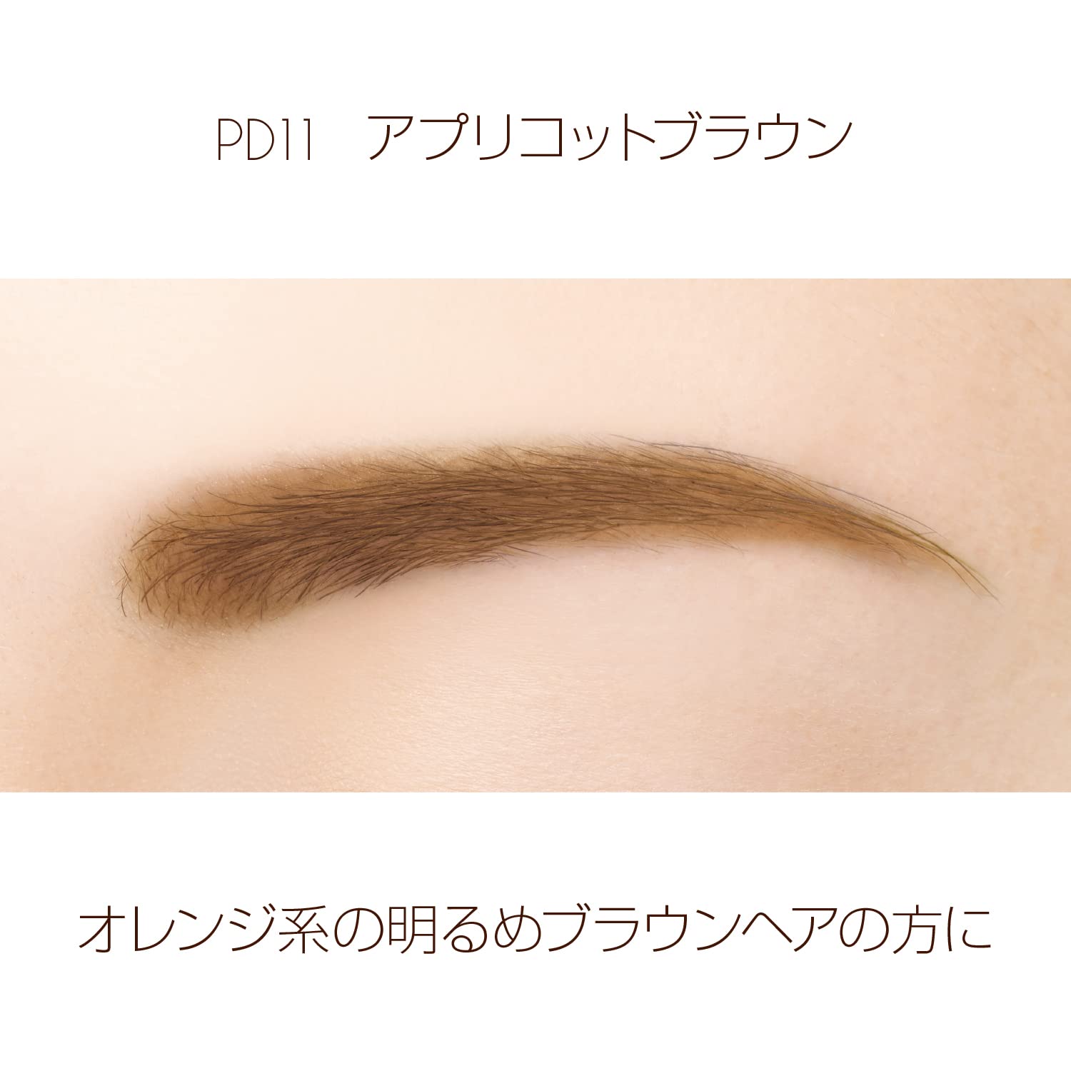 EXCEL Powder & Pencil Eyebrow PD11 Apricot Brown - Natural Looking Eyebrow Makeup for Everyday Wear & Special Occasions