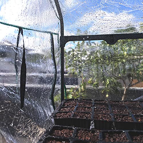 4-Tier Walk-In Greenhouse for Plants & Seedlings - Durable Outdoor Garden Greenhouse with Cover - Perfect for Backyard, Patio, and Indoor Gardening