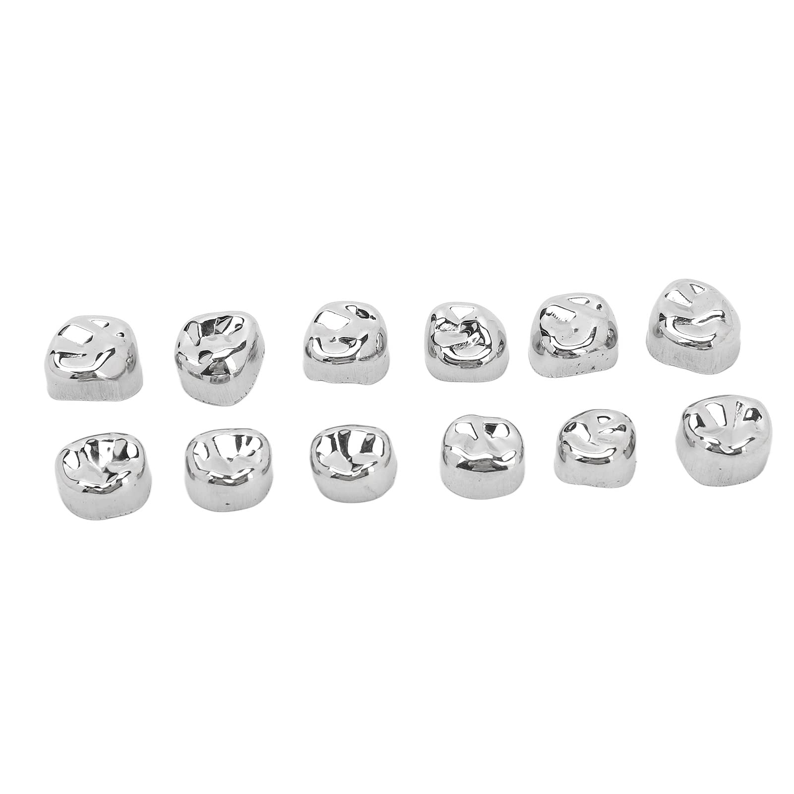 Stainless Steel Dental Crowns for Teeth - Anti-Rust Metal Molar Caps for Tooth Loss Prevention | Dental Clinic & Hospital Use