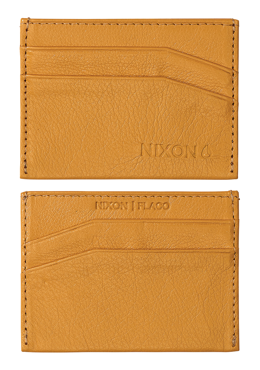 Premium Flaco Genuine Leather Card Wallet for Men & Women - Slim RFID Blocking Yellow Wallet - Perfect for Travel, Business & Everyday Use