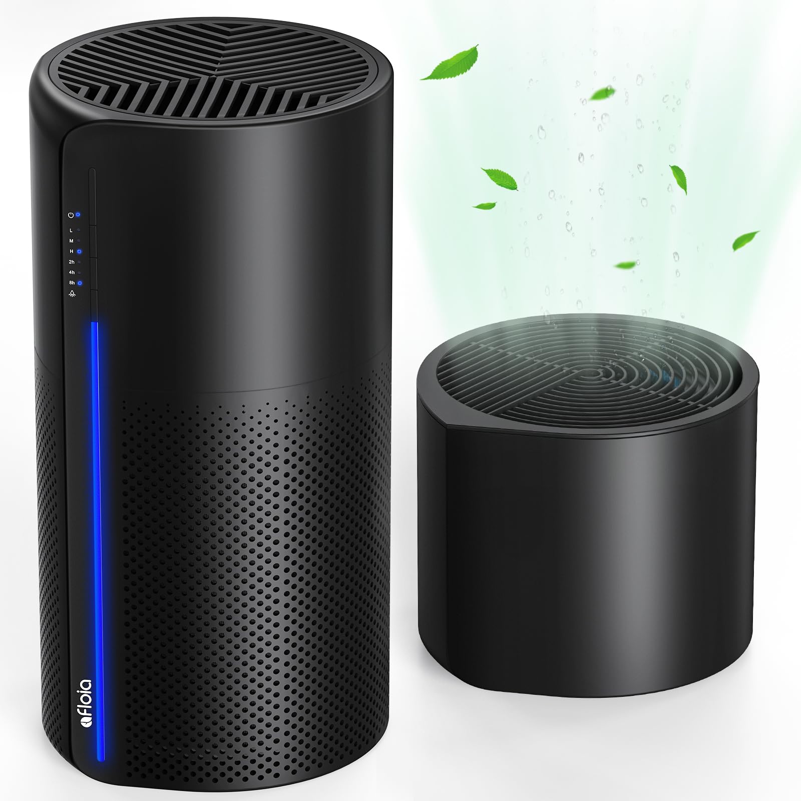 Afloia 3-in-1 Air Purifier & Humidifier Combo with HEPA Filter - Quiet Bedroom Air Cleaner for Pet Hair, Smoke Odor Removal - Auto Shut Off, 7-Color Night Light - Perfect for Allergies, Asthma & Dry Air Relief