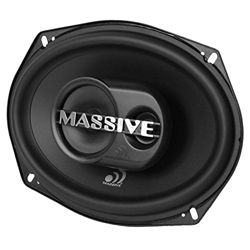 Massive Audio MX693 - High Power 6x9 Inch 3-Way Coaxial Car Speakers with Silk Dome Tweeters | Perfect for Car Audio Upgrades, Home Theater, and Outdoor Sound Systems