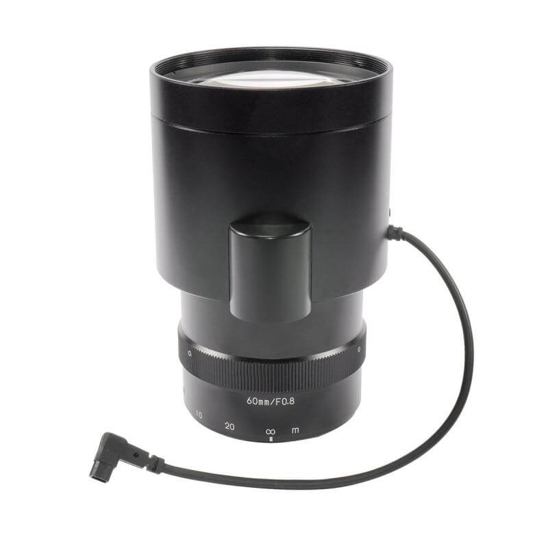 LM60JS5MA 1.5MP 60mm F0.8 CS Mount Lens for CCTV Security Camera - High Resolution Surveillance Lens for Home & Business Security Systems
