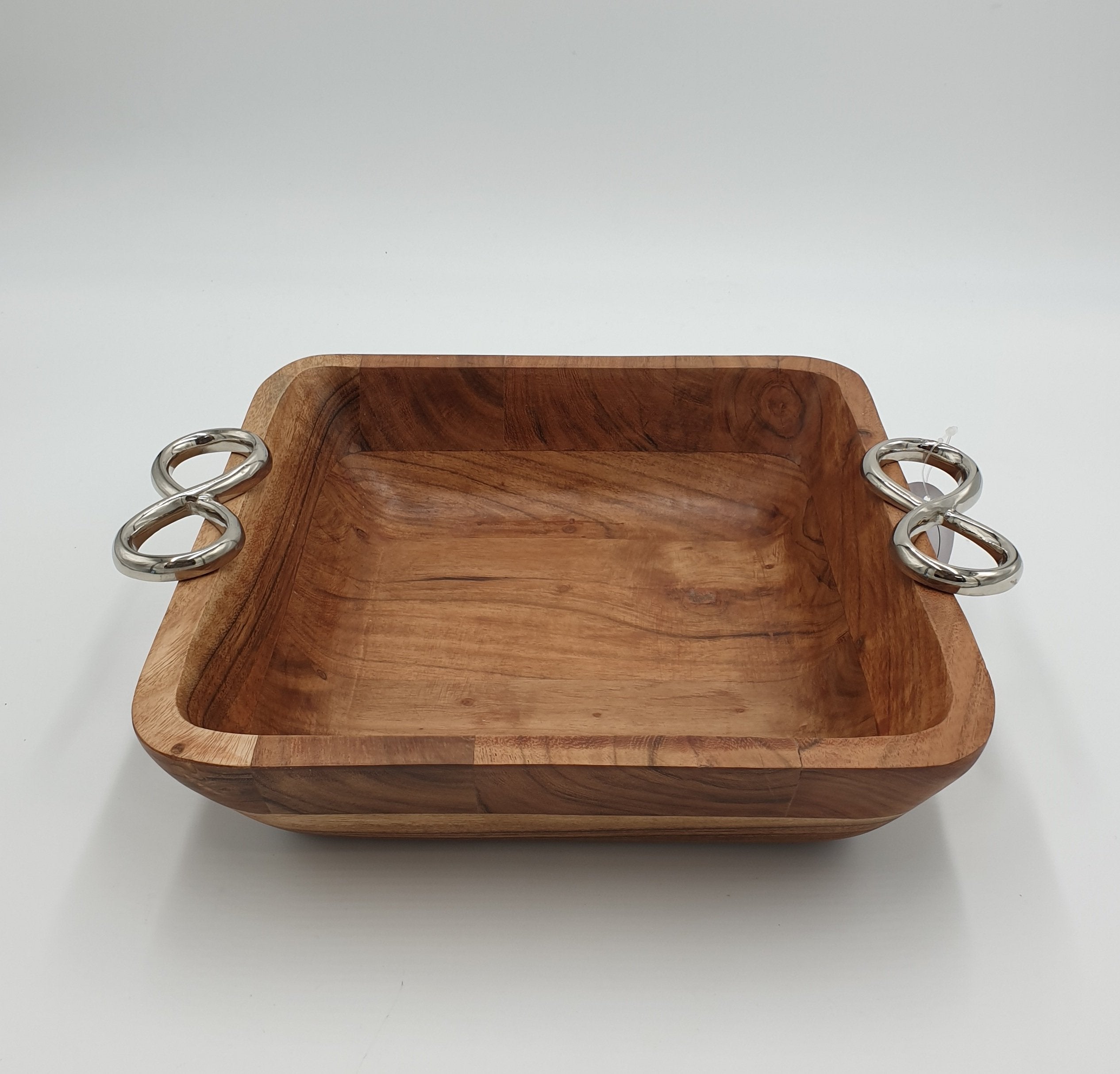 12 Pack Square Wooden Bowls - Natural Wood Serving Bowls for Salads, Snacks, and Party Appetizers - Perfect for Home Dining and Entertaining