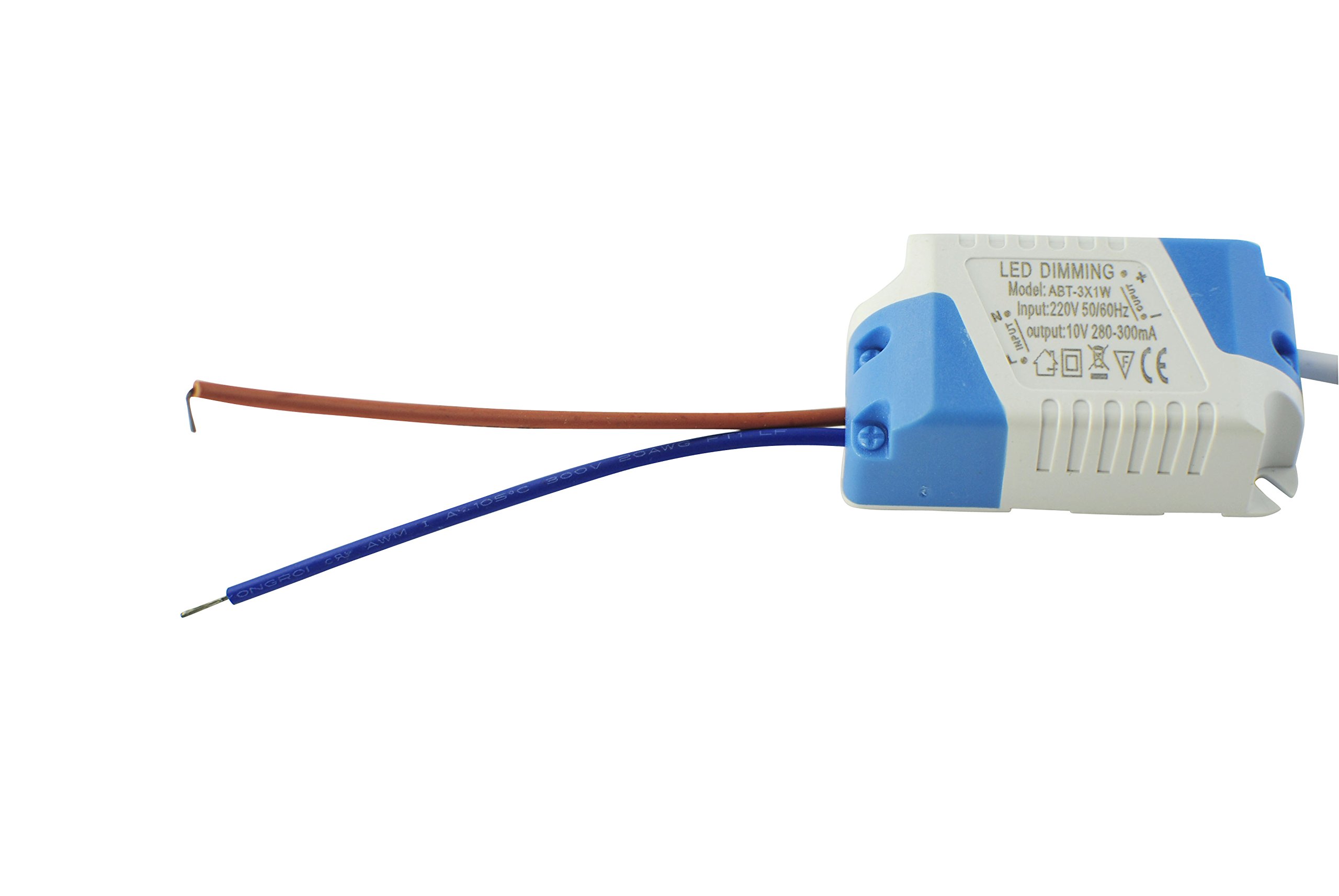 3W Dimmable High Power LED Driver - AC110V Input, 10V Output - External Power Supply for LED Ceiling Lights & Lamps - Perfect for Home, Office, and Commercial Lighting Projects