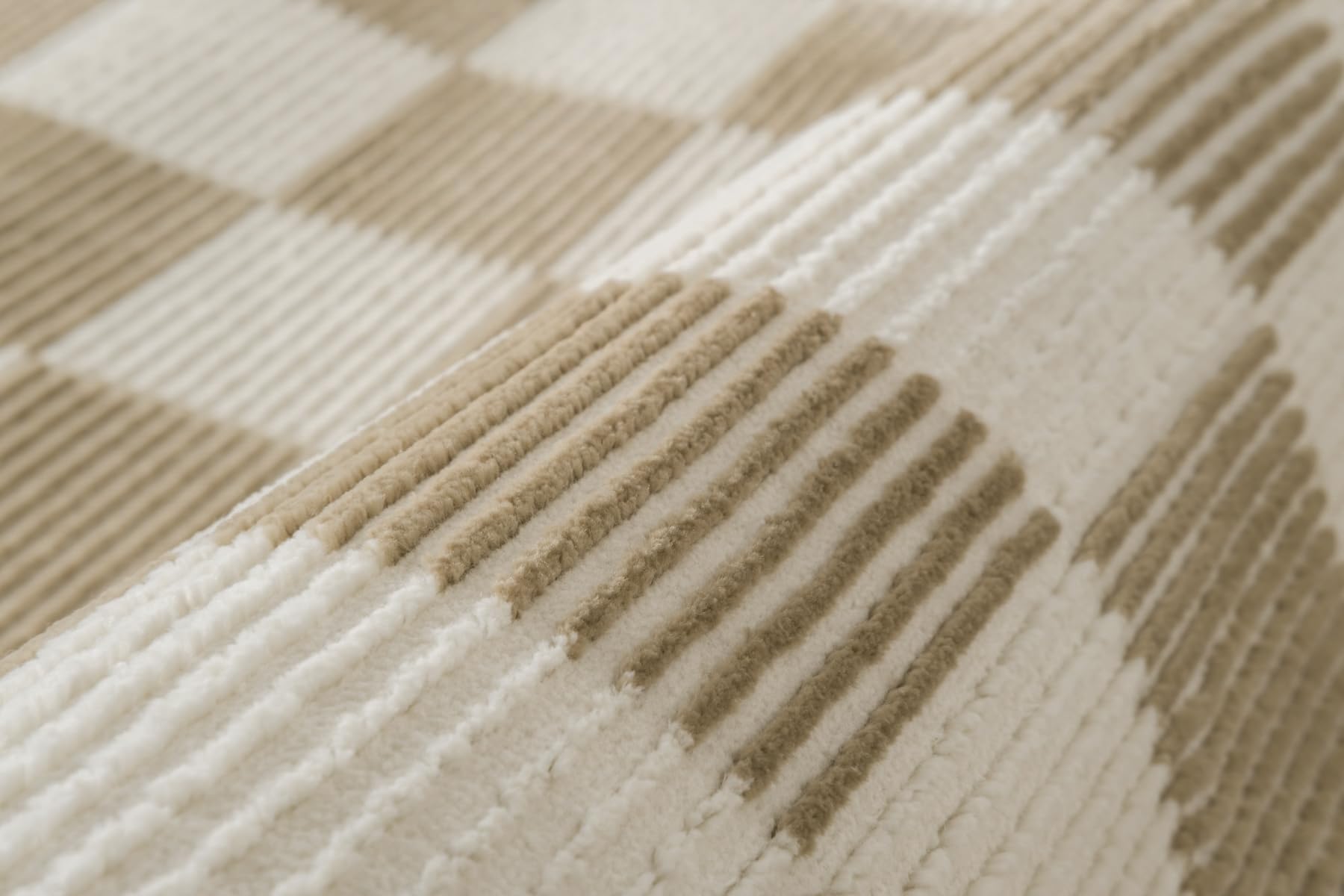 Gambit 3'x5' Machine Washable Area Rug - 100% Recycled Oeko-TEX Certified, Medium Pile, Camel Beige - Perfect for Kitchen, Bedroom, Living Room & Entryway