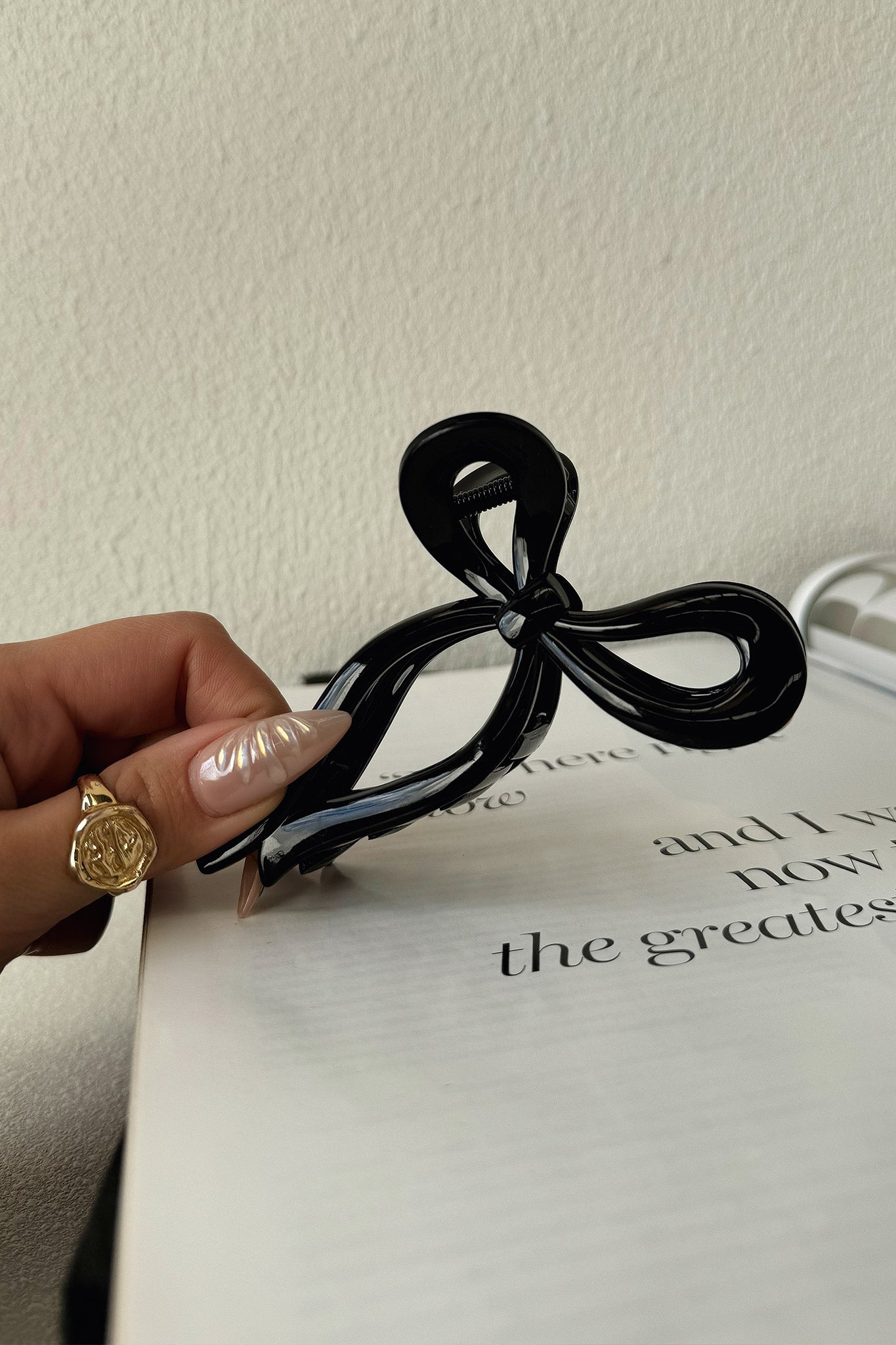 Blaire Claw Hair Clip - Black | Strong Hold Hair Claw for Women | Perfect for Ponytails, Buns & Updos | Hair Accessories for Everyday, Work & Special Occasions