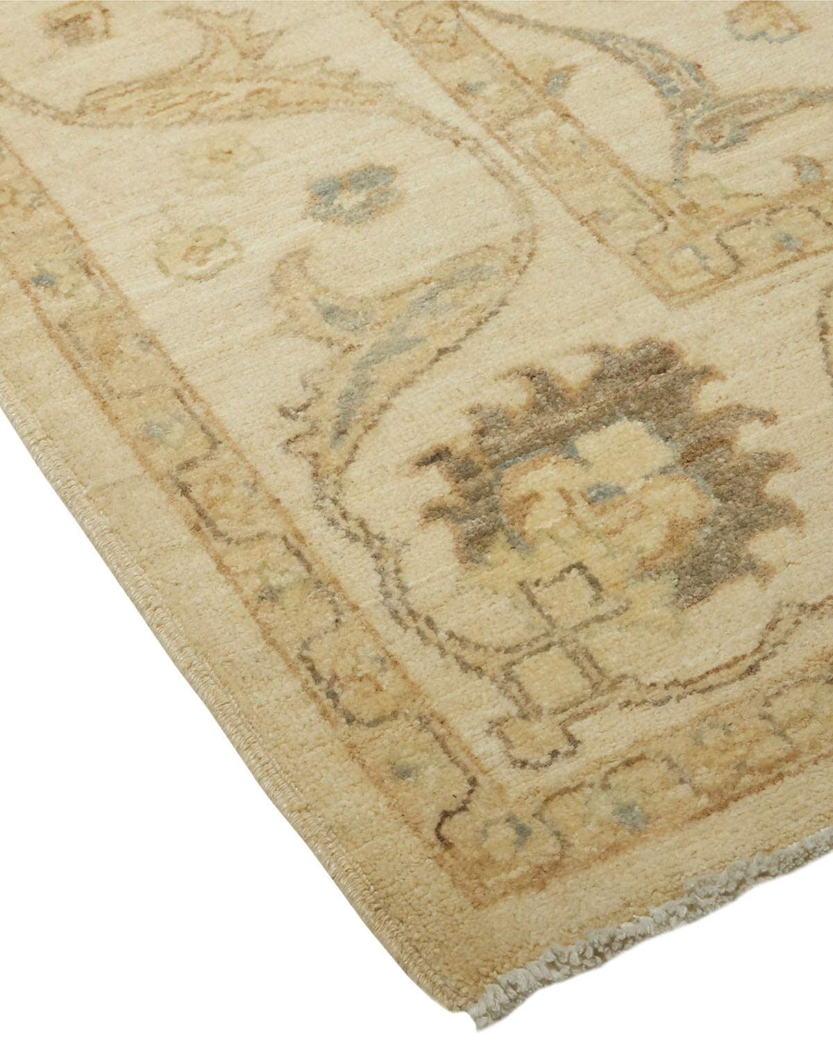 Hand-Knotted Traditional Champagne Area Rug 6x9 ft - Solo Rugs | Perfect for Living Room, Bedroom & Dining Room Decor