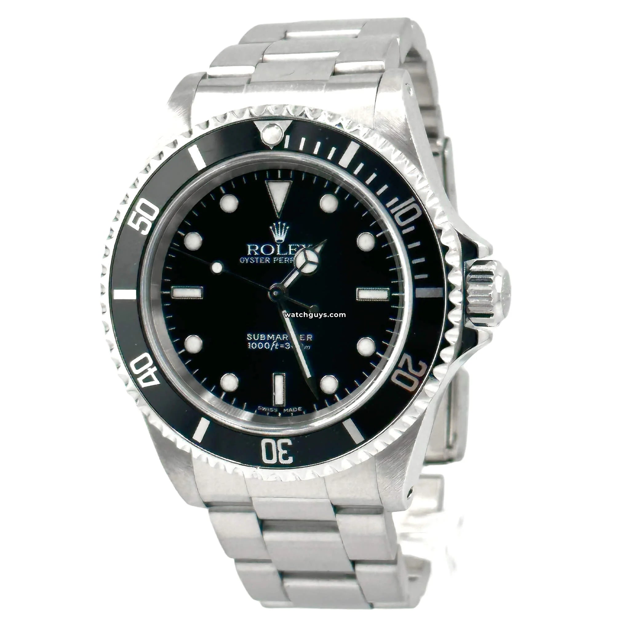 Original Rolex Submariner 14060 Black Stainless Steel Men's Watch - Luxury Diver Timepiece for Professional Scuba Diving & Everyday Wear