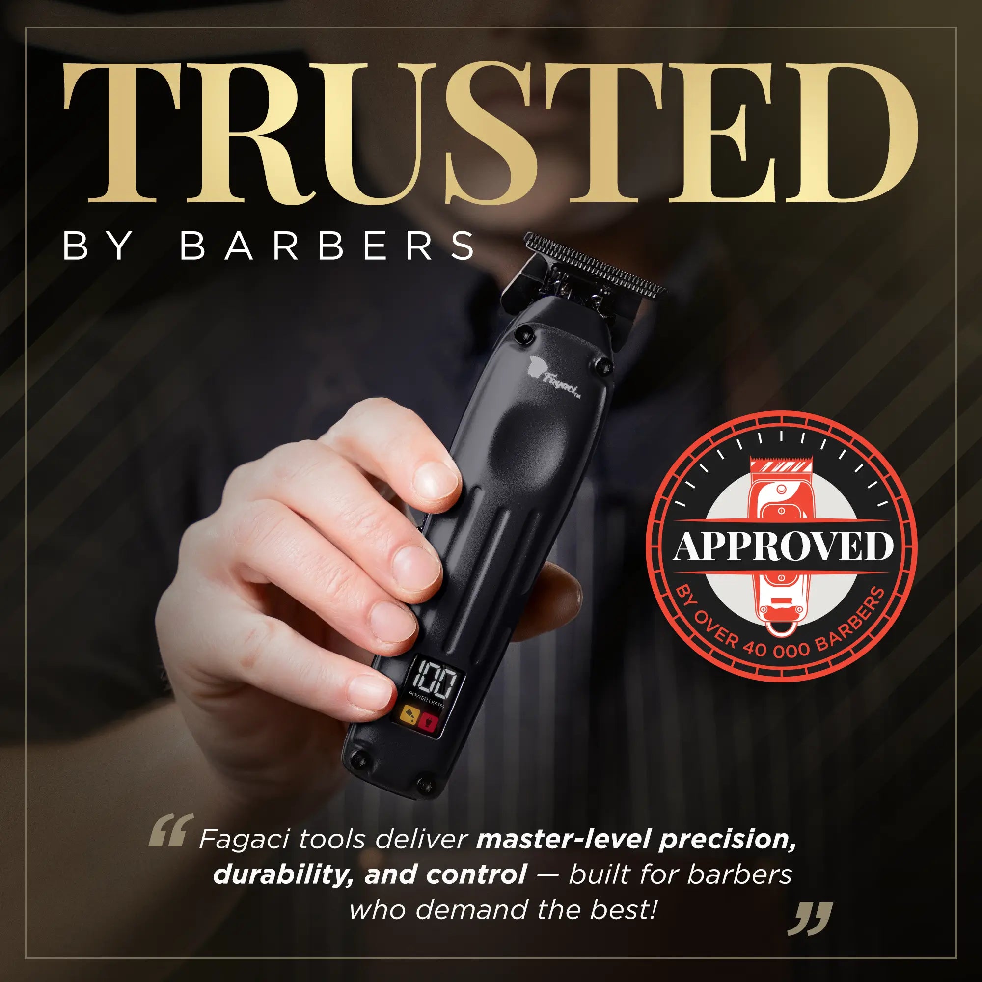 Fusion Trimmer - Professional Hair Clipper for Men & Women | Cordless & Rechargeable | Perfect for Home Haircuts, Beard Trimming & Grooming | Salon-Quality Precision & Comfort