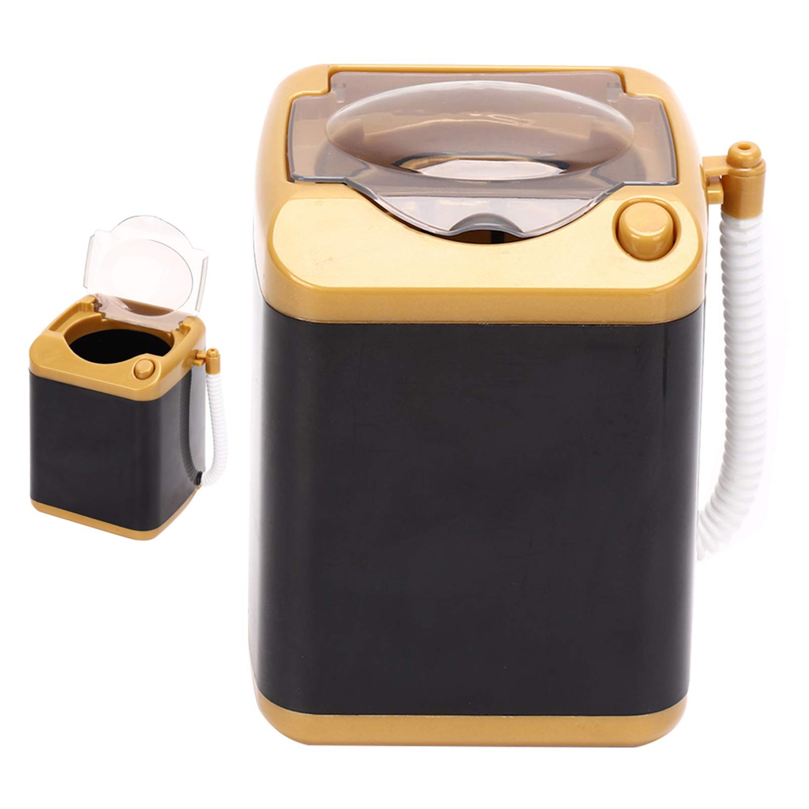 Mini Electric Makeup Brush Cleaner - Portable Cosmetic Tool Washer for Girls & Ladies - Gold (Perfect for Travel, Home & Salon Use)