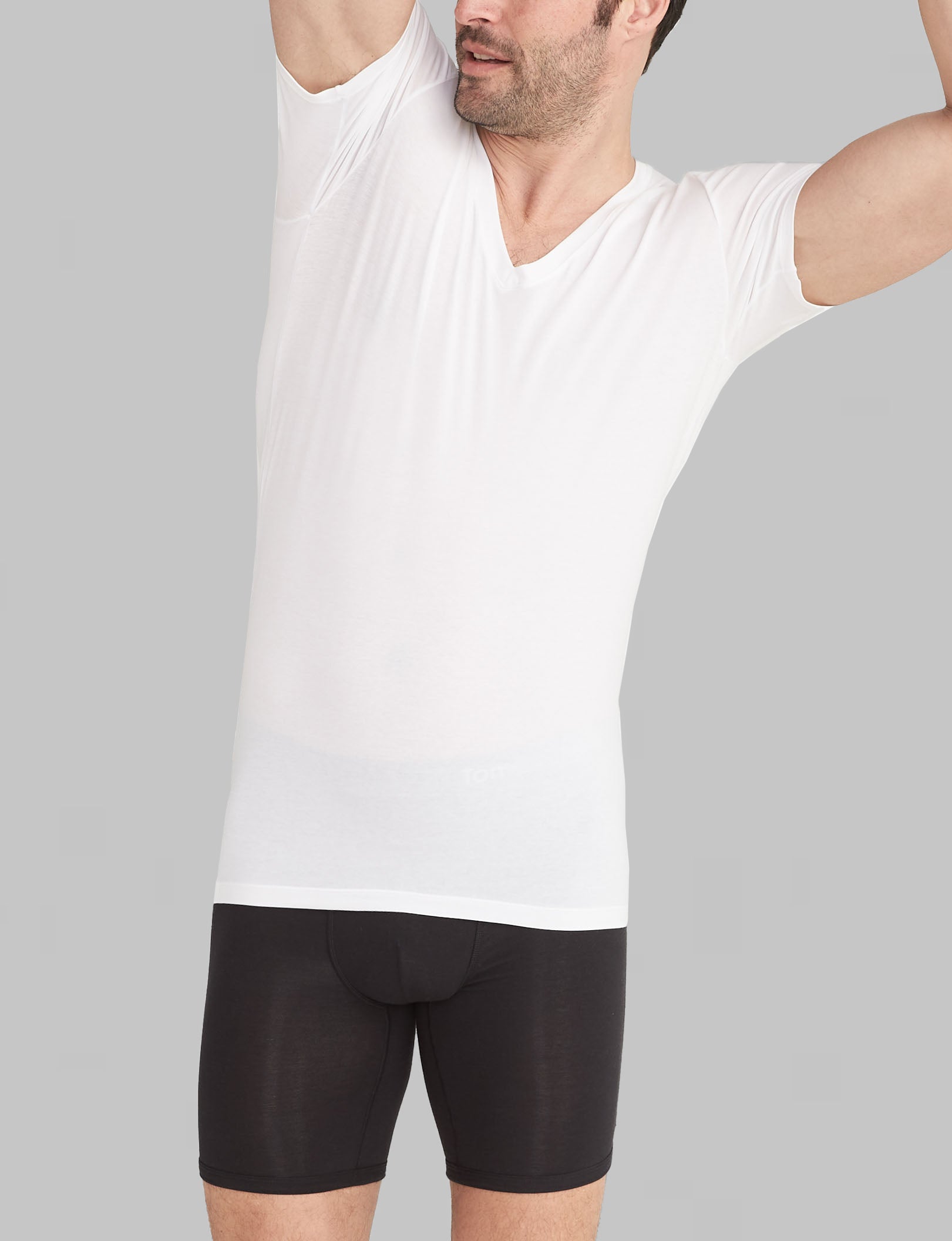 Cool Cotton Deep V Neck Stay Tucked Undershirt (6 Pack) - Breathable Comfort for Everyday Wear, Work & Layering | Premium Men's Undershirts for Business Casual & Formal Outfits