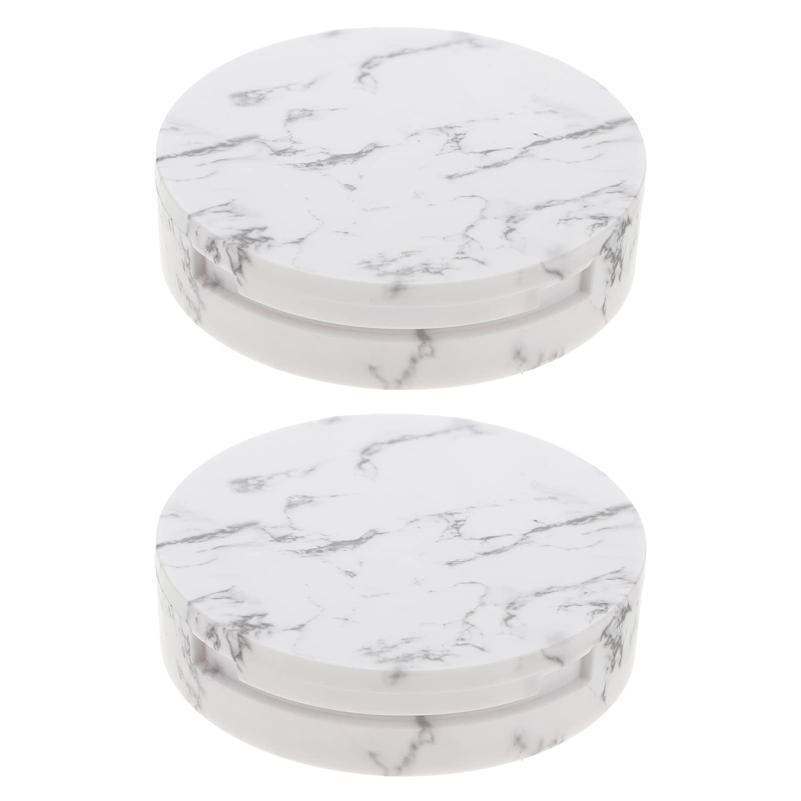 2Pcs Pressed Powder Cases - Compact Makeup Powder Box with Mirror, Travel-Friendly & Portable for On-the-Go Touch Ups | Perfect for Purse, Gym Bag & Travel Makeup Organizer