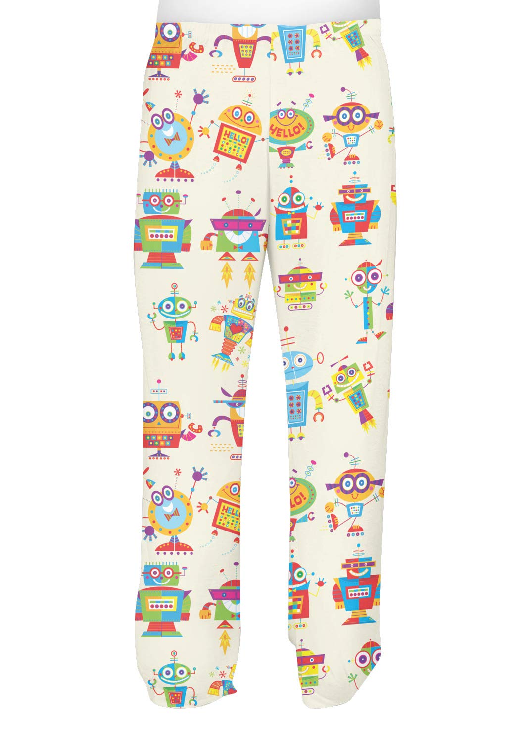 Rocking Robots Men's Pajama Pants - Soft Cotton Lounge Pants for Sleep & Relaxation - Perfect for Home, Bedtime & Gifts