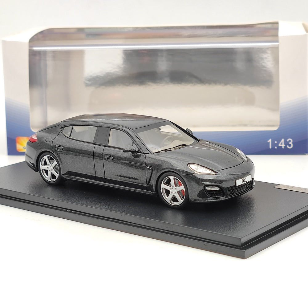 1:43 Scale 2012 Porsche Ruf Panamera RXL Grey Resin Diecast Model Car #214002 - Limited Edition Collectible Toy for Adults, Car Enthusiasts & Gift Ideas | Perfect for Display, Racing Collections & Home Decor