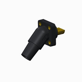 CLS 45 Degree Receptacle Panel Mount 1 Hole Bus Bar 5/16-18 Thread - Electrical Wiring & Industrial Panel Installation Accessory