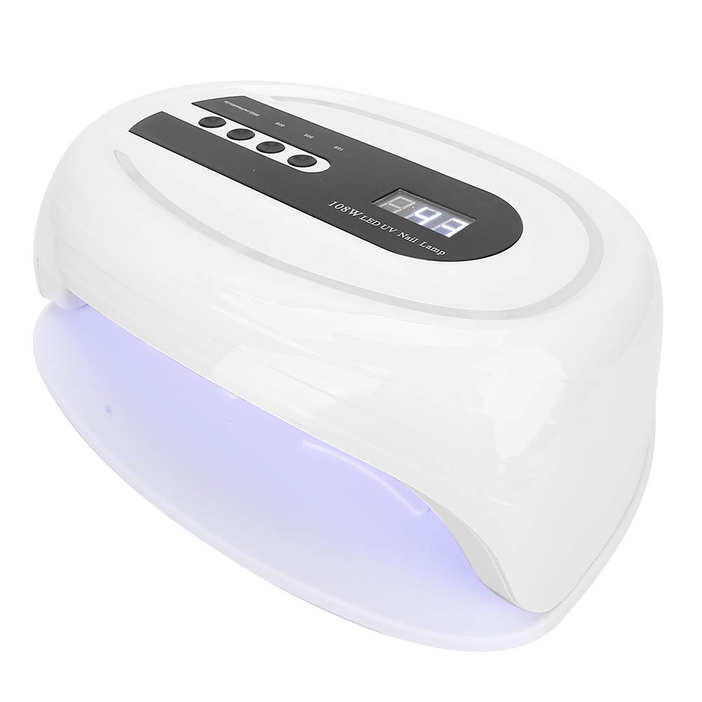 UBERSWEET® 108W Professional LED Gel Nail Lamp - Fast Curing UV/LED Nail Dryer for Home & Salon Use - Perfect for Gel Polish, Acrylic Nails & Nail Art - Compact Design with Timer Function