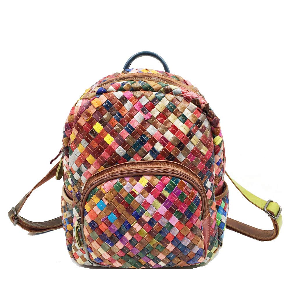 Stylish Leather Backpack for Women - Trendy & Colorful Fashion Daypack - Perfect for Work, Travel & Daily Use