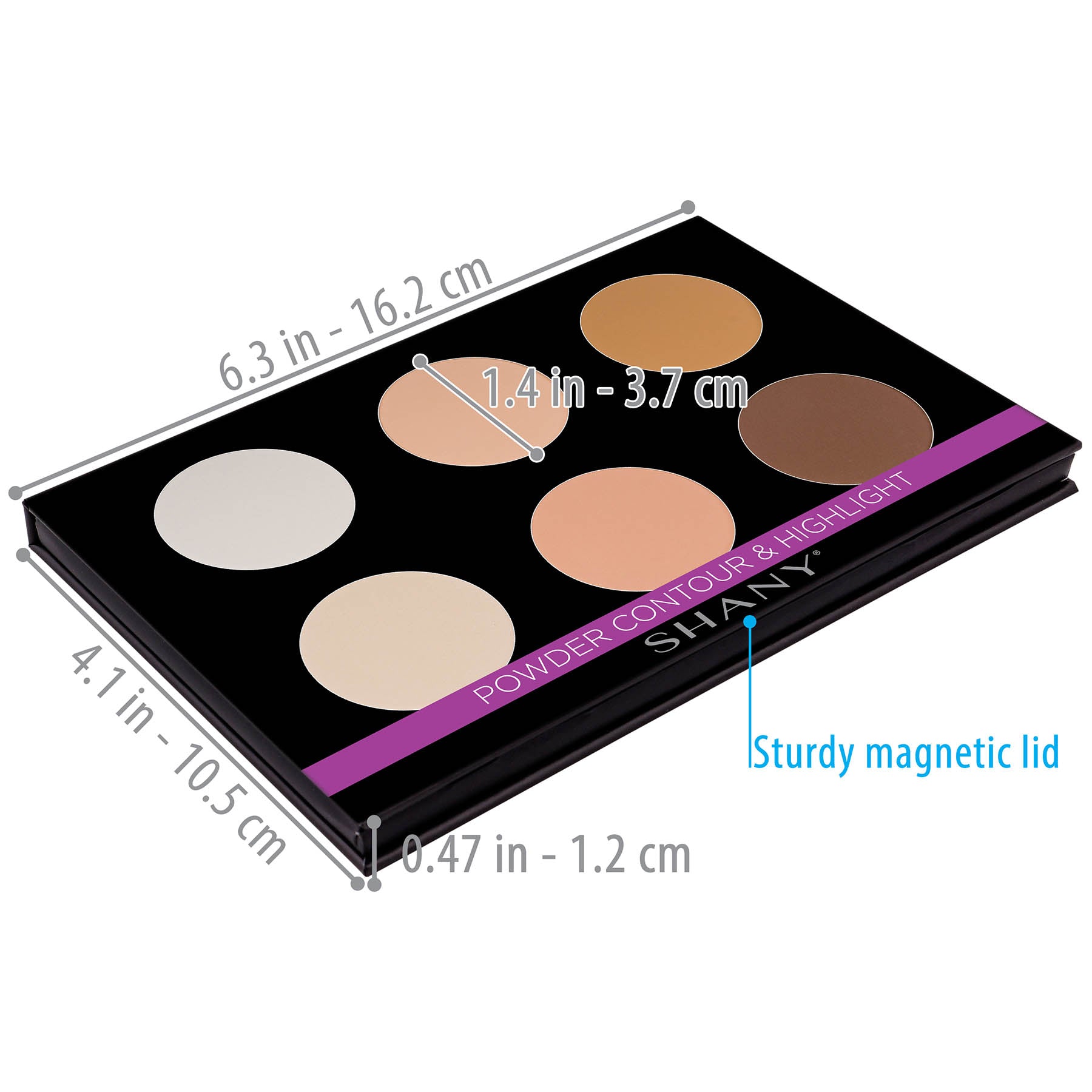 Mini Masterpiece Makeup Set - 6 Layer Refillable Palette for Eyeshadow, Blush & Highlighter | Professional Cosmetic Kit for Travel, Home & Makeup Artists