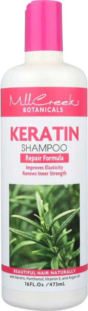Mill Creek Keratin Shampoo 16oz - Repairing & Strengthening Hair Treatment for Damaged Hair - Sulfate-Free Formula with Natural Keratin Protein - Perfect for Daily Use & Salon-Quality Results at Home