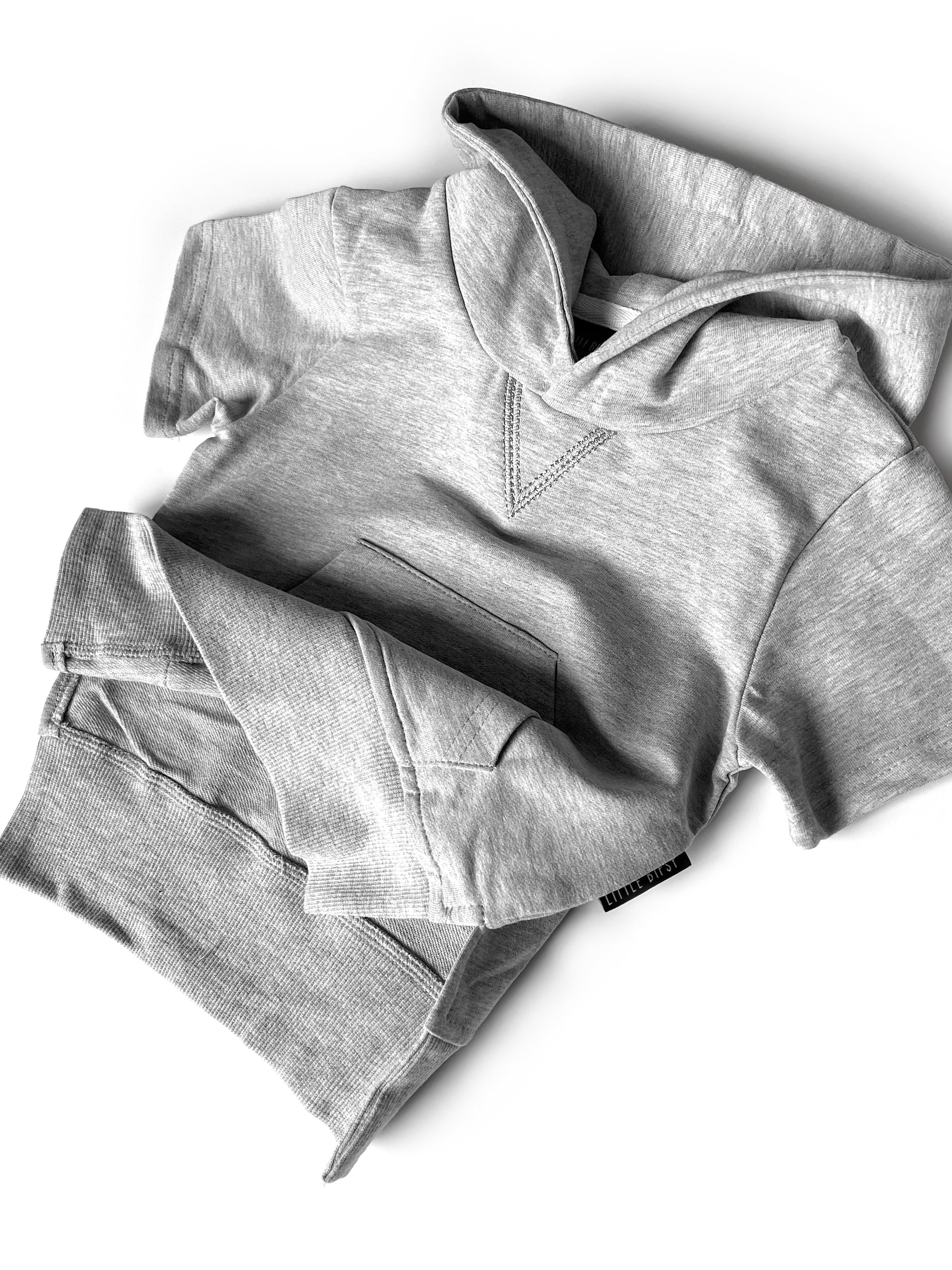 Men's Casual Short Sleeve Hoodie - Light Grey Pullover for Streetwear & Lounge Wear | Gym, Running, Outdoor Activities