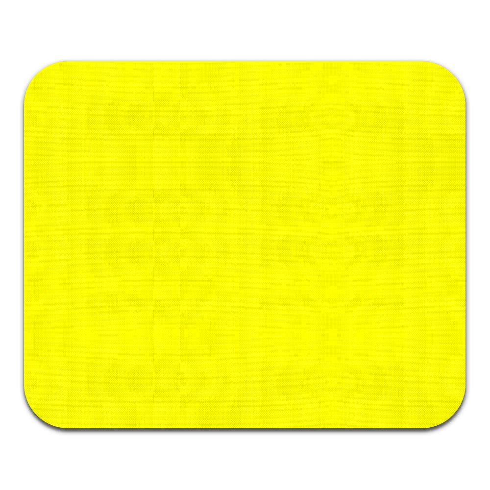 FINCIBO Non-Slip Rectangle Mouse Pad - Bright Yellow Gaming Mousepad for Office, Home & Computer Desk - Perfect for Work, Gaming & Daily Use