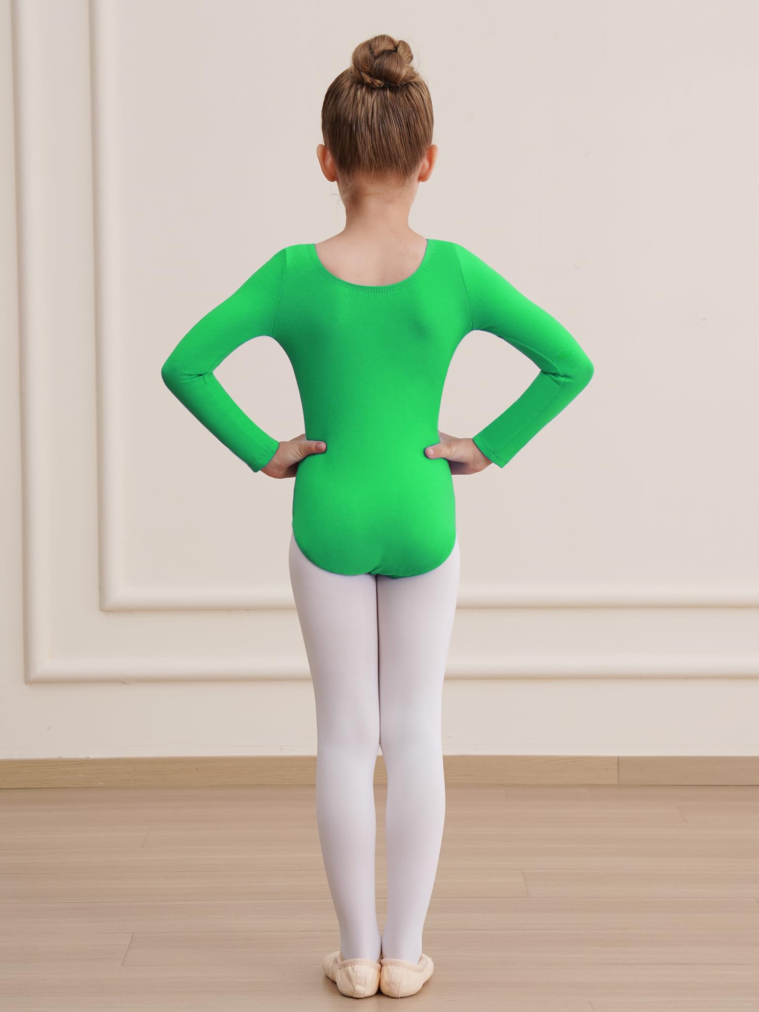 Black Long Sleeve Leotard for Girls - Gymnastics & Ballet Dance Bodysuit - Toddler Dancewear for Performance, Practice & Recitals