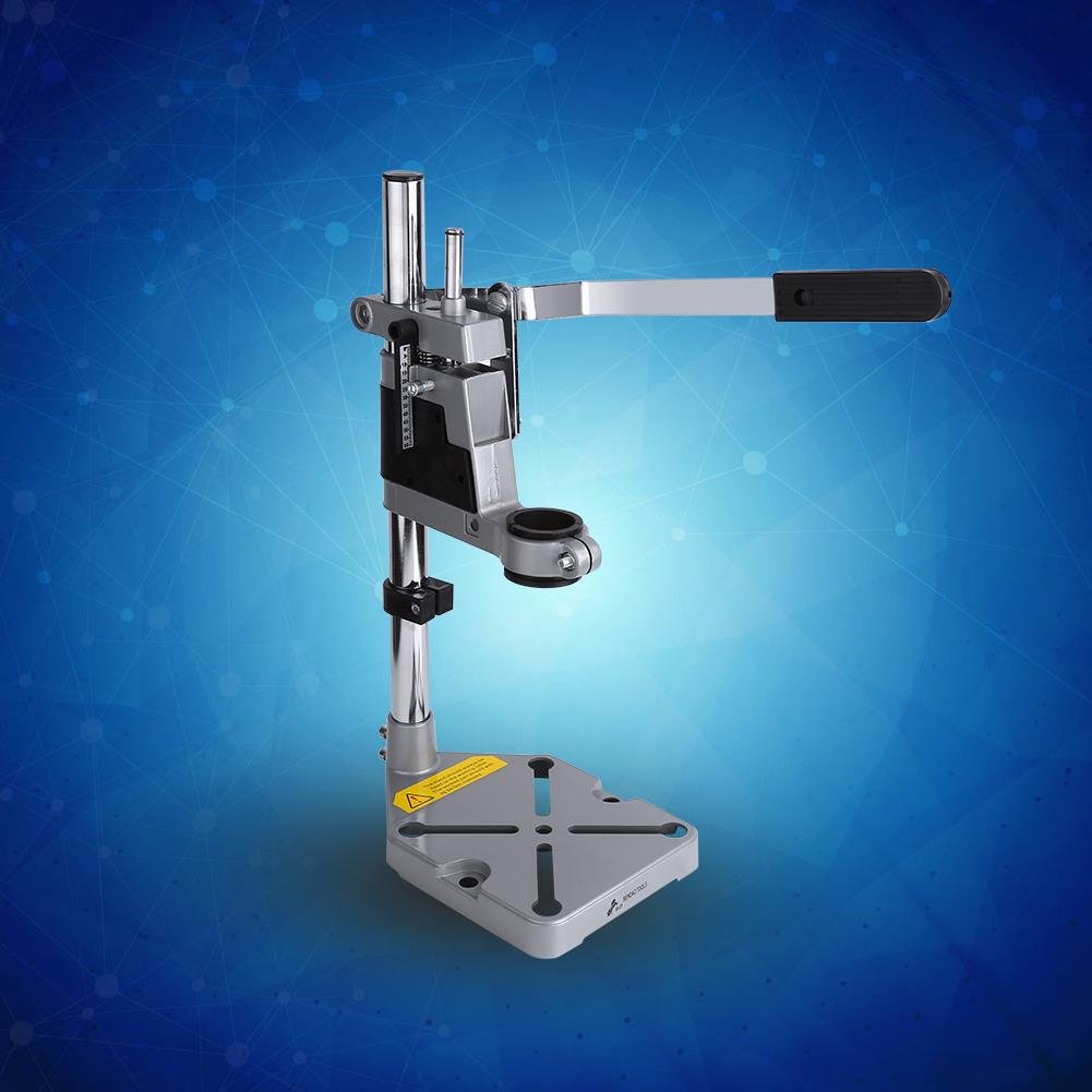 Drill Press Stand for Hand Drill - Rotary Tool Holder & Arbor Press Adapter | Heavy Duty Bench Clamp Workbench Repair Tool | Perfect for DIY Projects, Woodworking, Metal Drilling & Jewelry Making
