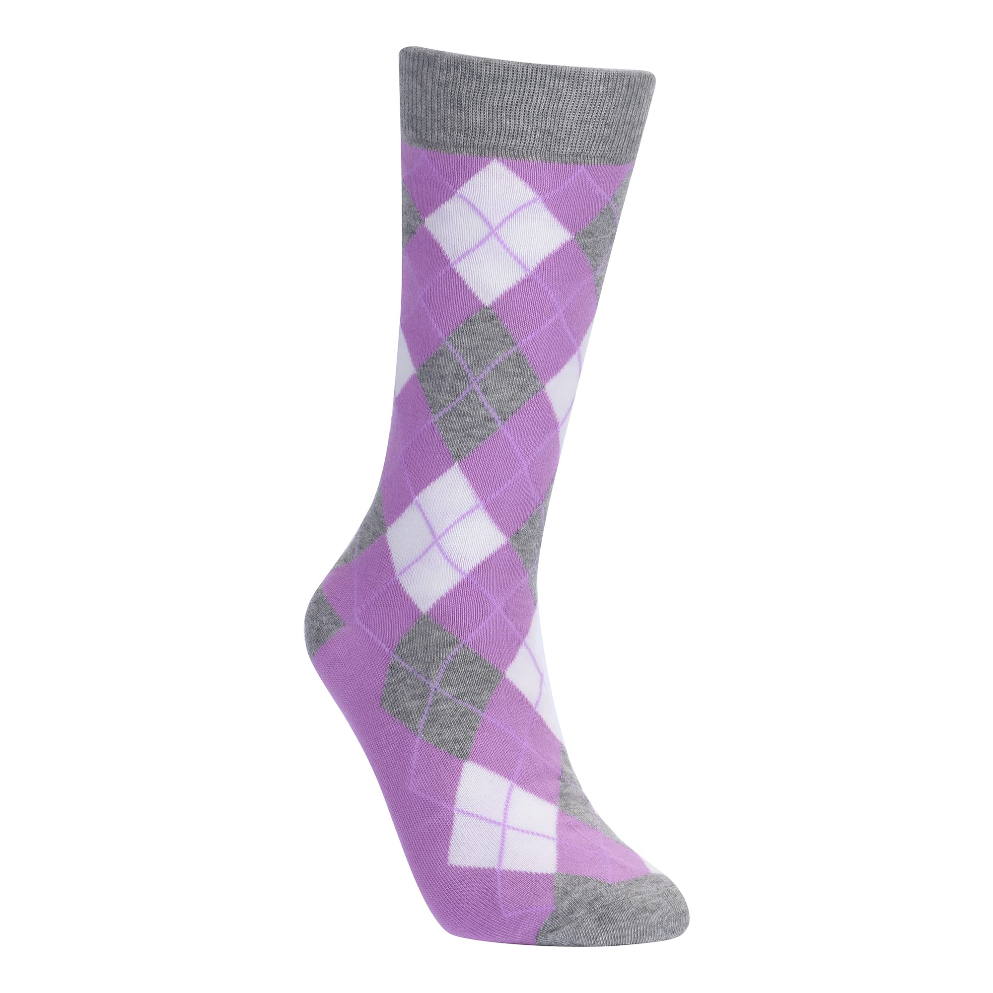 No Cold Feet 6 Pack Purple Wedding Socks - Soft Comfortable Groomsmen Socks for Bride & Groom - Perfect for Weddings, Parties & Special Occasions