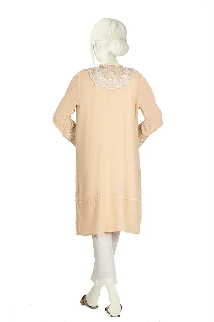 Stylish Cotton Net Kurti by J. Junaid Jamshed - Breathable & Comfortable Women's Ethnic Wear for Parties, Weddings & Festive Occasions