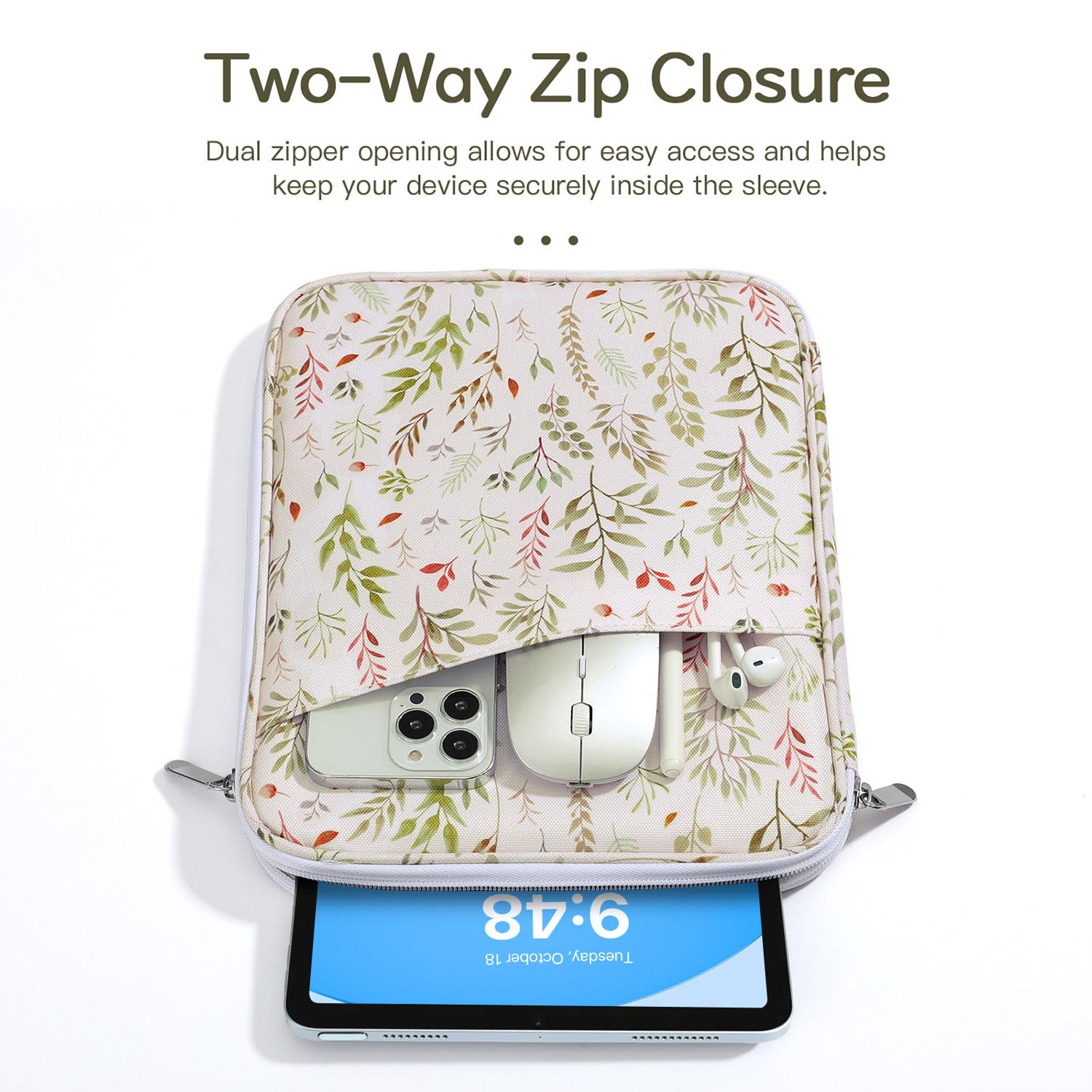 Premium 9-11 Inch Tablet Sleeve Case for iPad 10th Gen 10.9