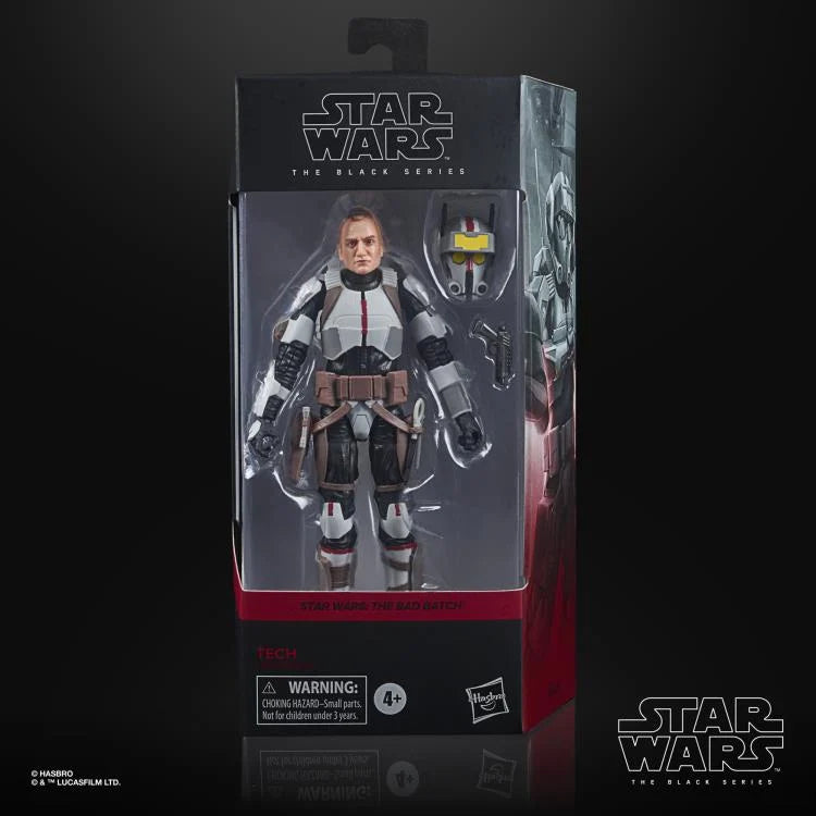 Star Wars The Black Series Tech (The Bad Batch) Action Figure - 6-Inch Collectible Toy for Fans, Gift for Star Wars Enthusiasts | Display, Role Play, and Collection