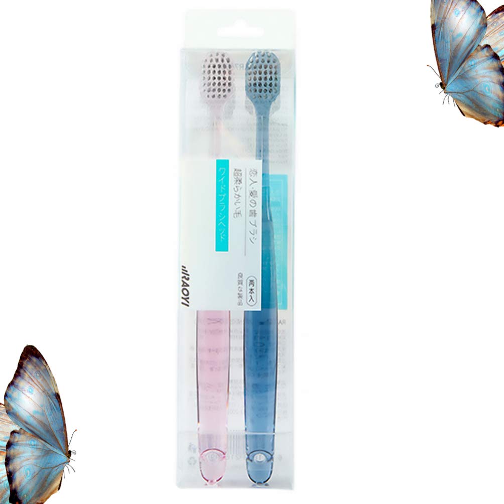 Hemoton Soft Bristle Toothbrush 2-Pack - Gentle Cleaning for Teeth & Paintbrushes