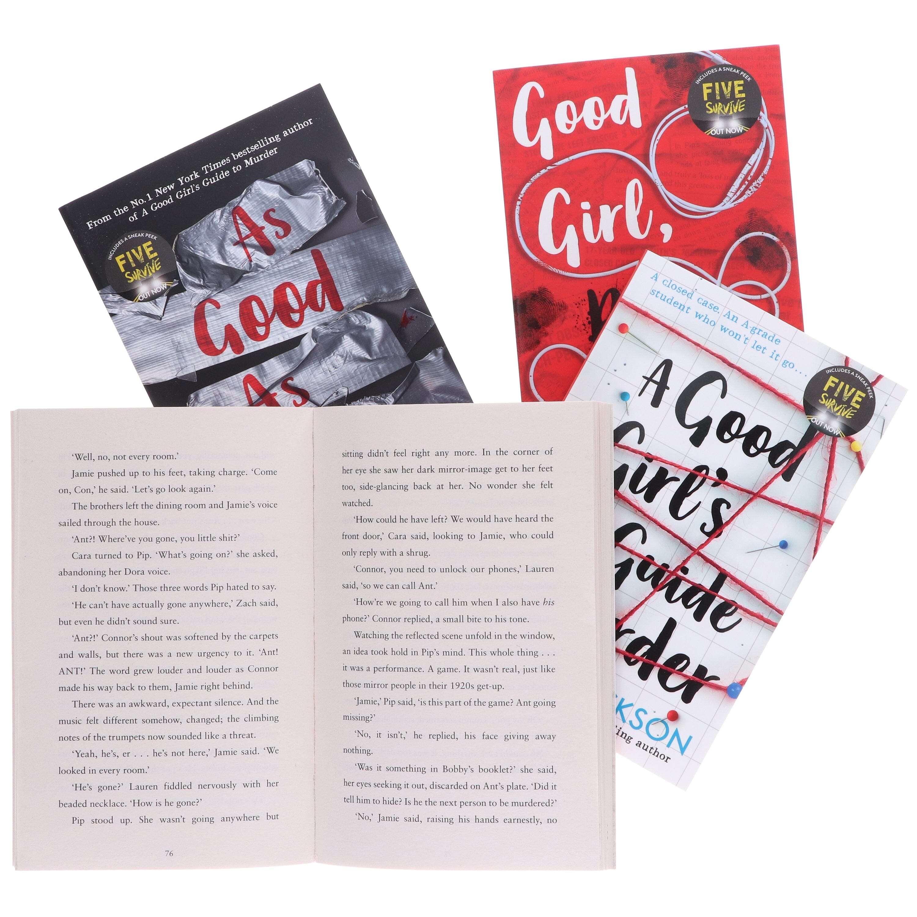 A Good Girl’s Guide To Murder Series By Holly Jackson - 4 Book Collection Set for Teens & Young Adults (Ages 14+) - Paperback Mystery Thriller Novels - Perfect for Book Clubs, Gifts & YA Readers