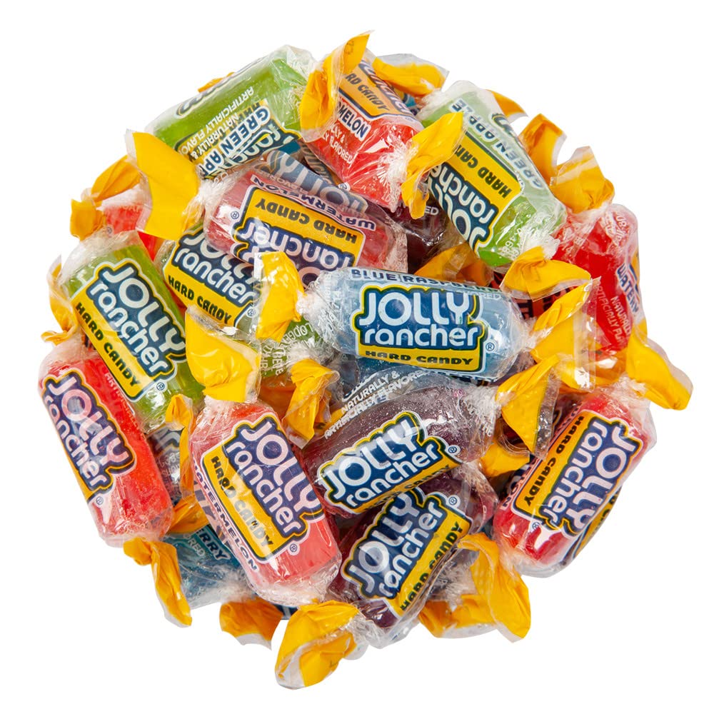 Jolly Rancher Hard Candy Assortment - 3 lbs Bulk Pack | Assorted Fruit Flavors | Wholesale Candy for Snacking, Baking, Party Favors & Gifts | Perfect for Holidays, Candy Bowls, Vending Machines & Office Treats
