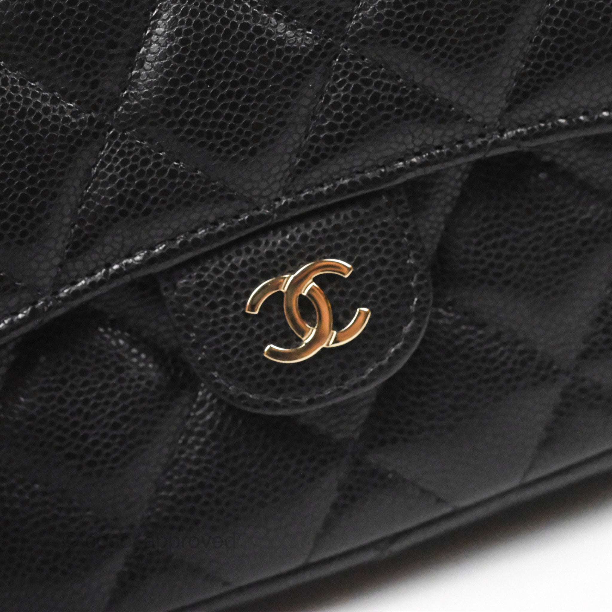 Chanel Classic Flap Phone Holder with Chain - Black Caviar Leather & Gold Hardware | Luxury Phone Crossbody Bag for Women | Perfect for Parties, Shopping & Everyday Use