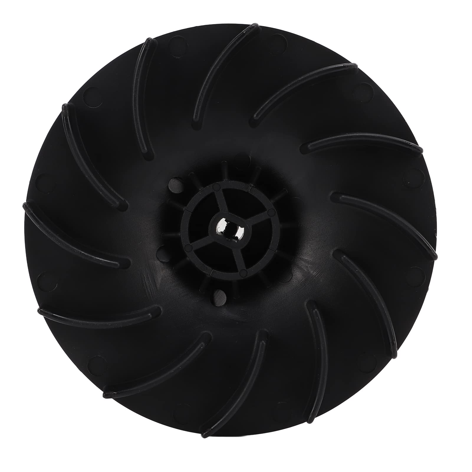 Qiilu Electric Blower Impeller Fan - Black Replacement for Toro 51552, 51573, 51591 (Model 108-8966) | High-Performance Lawn & Garden Vacuum Accessory for Leaf Cleanup & Yard Maintenance