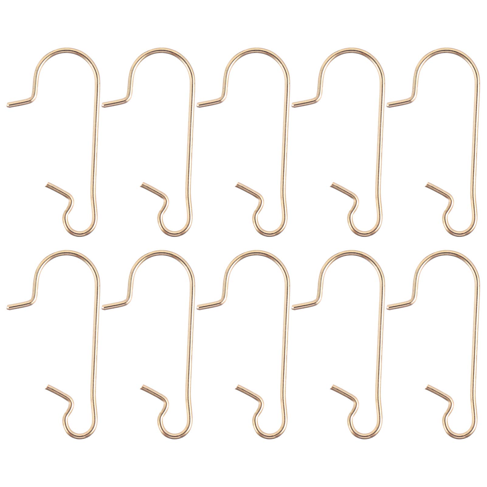100Pcs Golden Christmas Tree Ornament Hooks - Durable Metal Wire Hangers for Xmas Tree Decorations - Perfect for Hanging Ornaments, Lights & Holiday Decor (Home, Party, Gift Wrapping)