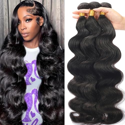 body wave 3 bundles(Natural black)